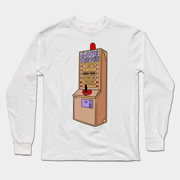 Moe's Love Tester Long Sleeve T-Shirt by Meta Cortex